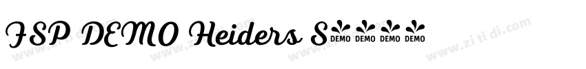 FSP DEMO Heiders S字体转换 FSP DEMO Heiders S字体转换
